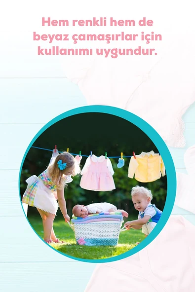 Bitkisel Baz Vegan Sıvı Bebek Çamaşır Deterjanı 1500 ml - 5