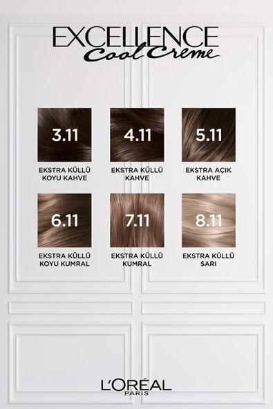 L’oréal Paris Excellence Cool Creme Saç Boyası – 8.11 Ekstra Küllü Sarı - Resim 7