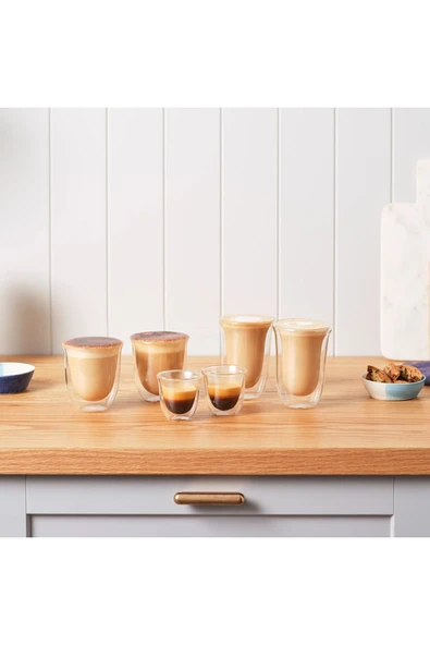 Delonghi DLSC312 - 2'Li Latte Macchiato Çift Cidarlı Bardak - Resim 3