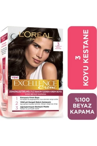 Loreal Excellence Saç Boyası 3 - Resim 2