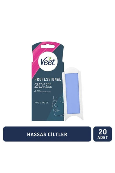 Professional Yüze Özel Sir Ağda Bandı Hassas Ciltler İçin 20'li