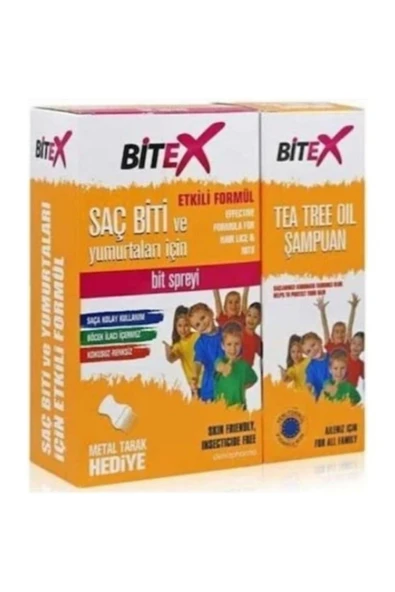 Bitex Bit ve Sirke Spreyi 100 ml + Şampuan 150 ml Çelik Tarak Hediyeli - 2