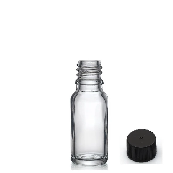 20ml şeffaf şişe düz kapaklı, 24 adet, cam şişe, esans şişesi, yağ şişesi, kozmetik şişesi