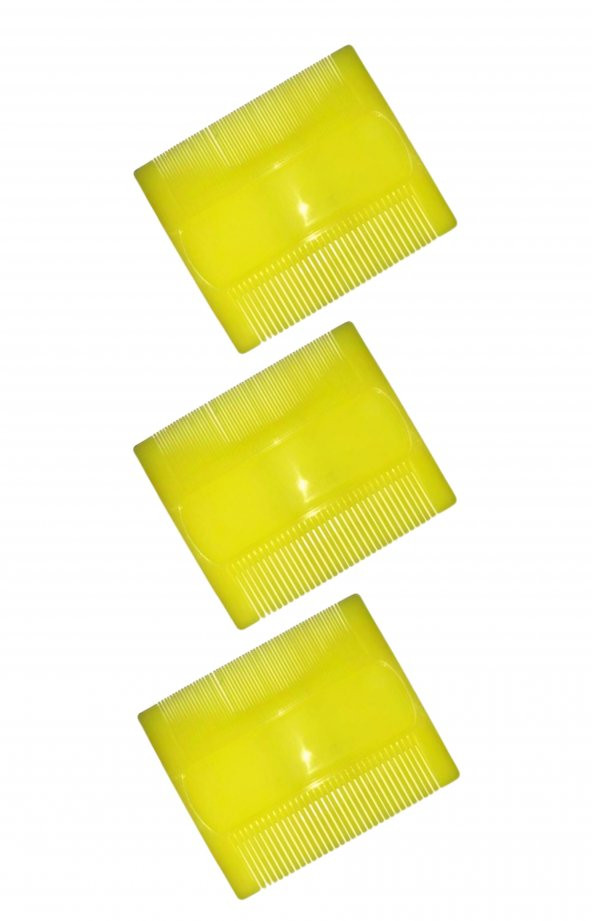 Sarı Tarak Bit Tarağı 10x8 cm (3 adet)