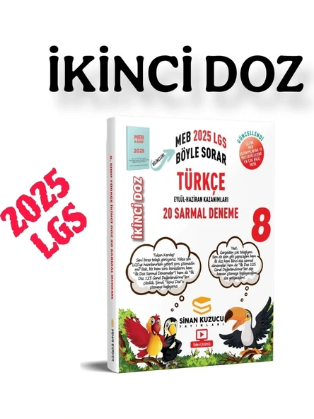 Sinan Kuzucu 2025 Lgs İkinci Doz Türkçe 20 Deneme
