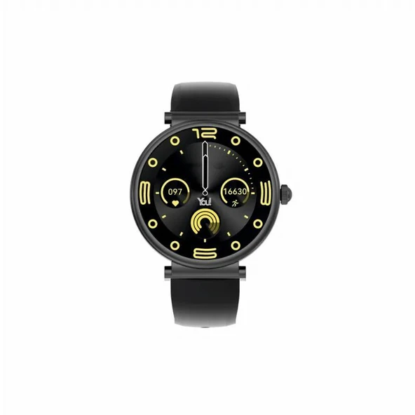You Watch F15-YF150 You Smart Black & Black Silicon Bayan Kol Saati - 2