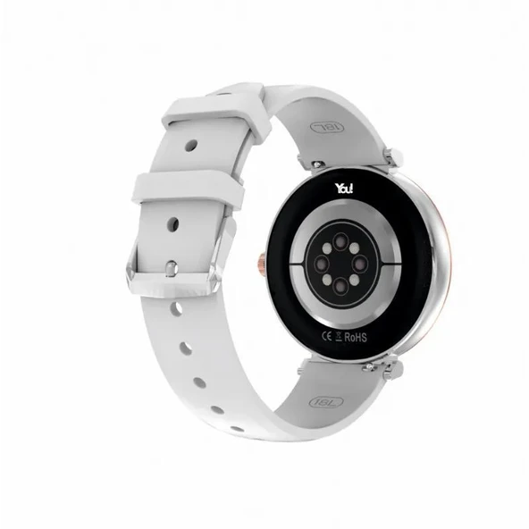 You Watch F15-YF152 You Smart Silver & Gray Silicon Bayan Kol Saati - 3