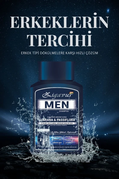 ZİGAVUS MEN ŞAMPUAN 300 ML - 3 AL 2 ÖDE - 2