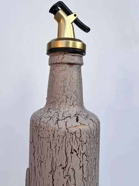 Özel Tasarım El Yapımı Rose Gold Zeytin ve Zetyindalı Detaylı Yağdanlık, Sosluk, Sirkelik, Mutfak Dekor - 7