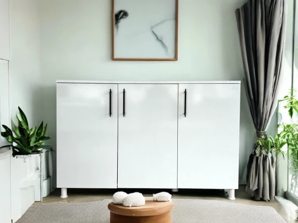 Woodnat Mutfak Dolabı, Kiler Dolabı, Banyo Dolabı, Kahve Köşesi 120x45x85 cm - 2