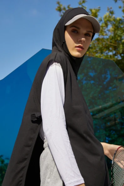 Hijab Sport Sweat. - Siyah - 5