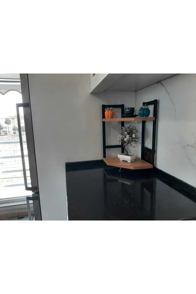AKIS HOME Tezgah Üstü Köşe Raf İkili - 4