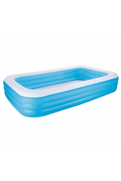 BESTWAY 3 Halka Dikdörtgen Aile Havuzu 3.05 M X 1.83 M X 56 Cm. - 2