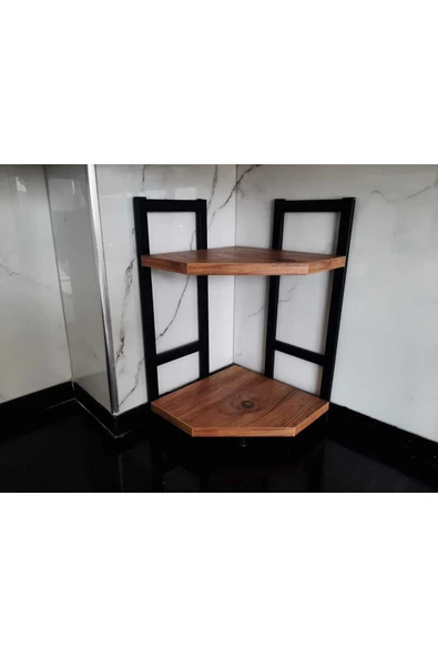 AKIS HOME Tezgah Üstü Köşe Raf İkili - 5