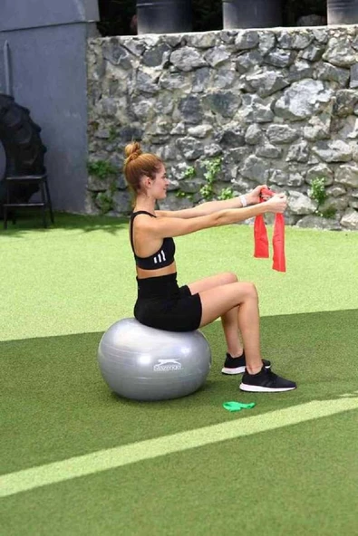 Slazenger Active Pilates Set (55 Cm Gymball + Pilates Bandı + Loop Band) - 4