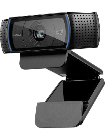 LOGİTECH C920 Pro HD Stereo Ses ile Full HD 1080p USB Mikrofonlu Webcam Siyah (960-000998)