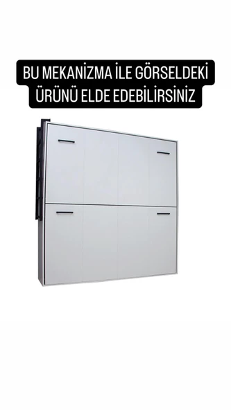 MODAMOB Akıllı Mobilya Duvar Yatağı Ranza Mekanizması(KENDİ DUVAR YATAĞINI YAP) - 6