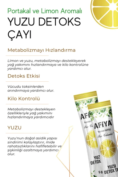 Matcha Ve Yuzu Detoks Çayı, Diyet Form Çayı 100 gr - 3