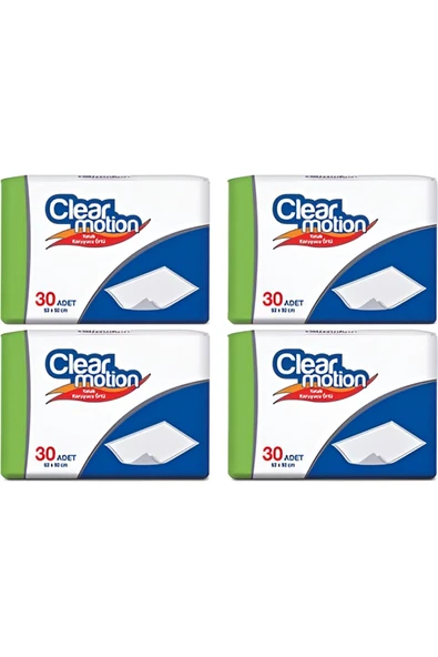 Clearmotion Yatak Koruyucu Örtü 60 X 90  4x30 120 adet