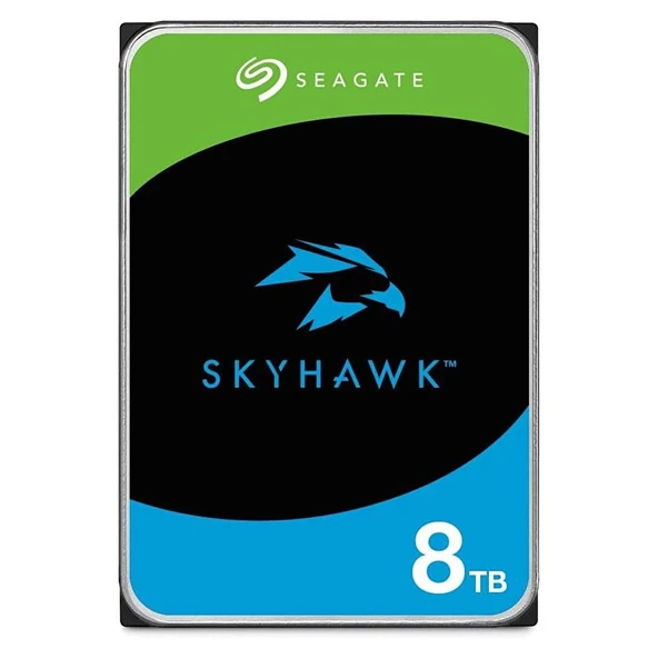 SEAGATE SkyHawk 8TB 5400rpm 256MB Sata3 7/24 Güvenlik 3.5" Harddisk (ST8000VX009) - 1