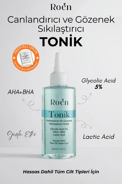 Tonik, Komedon Karşıtı Canlandırıcı, Gözenek Sıkılaştırıcı, Aha, Bha, Glikolik Asit %5 Tonik 200 ml - 2