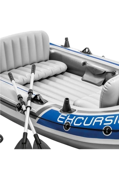 INTEX Excursion 4 Şişme Bot Set - Ib68324 Garantili - 2