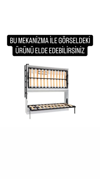 MODAMOB Akıllı Mobilya Duvar Yatağı Ranza Mekanizması(KENDİ DUVAR YATAĞINI YAP) - 5
