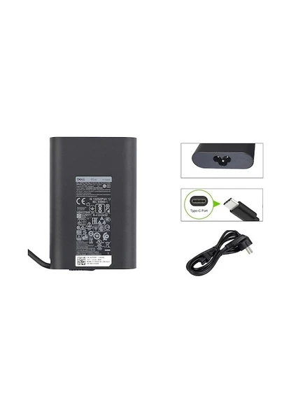 DELL 20 Volt 3.25 Amper 65W Type-C Uçlu Orijinal Notebook Adaptör DP/N: 02YK0F 2YK0F JJV9D 0JJV9D 0V