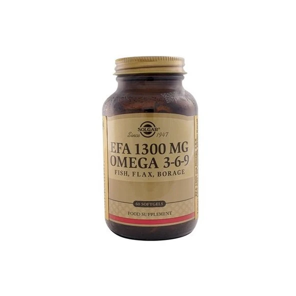 Solgar Omega 3-6-9 EFA 1300mg 60 Kapsül ürün görseli