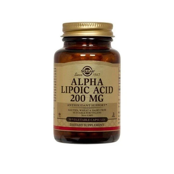 Solgar Alpha Lipoic Acid 200mg 50 Tablet ürün görseli