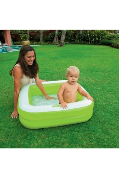 INTEX Mini Kare Havuz Yeşil 86cm