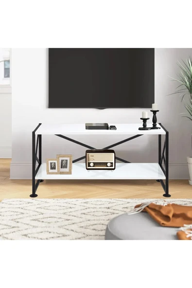 AKIS HOME Tv Sehpası Tv Ünitesi Beyaz