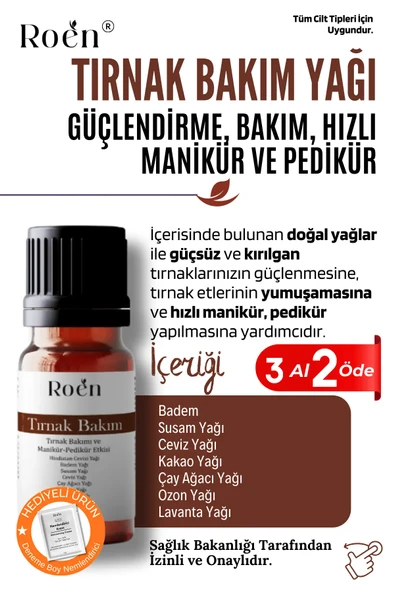 Tırnak Bakım Yağı, Tırnak Eti Bakım Yağı, Tırnak Güçlendirici Doğal Tırnak Bakım Yağı 20ml - 4