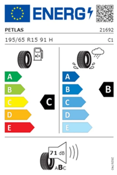 Petlas 195/65 R15 TL 91H IMPERIUM PT515 Yaz Lastiği (Üretim Tarihi:2025) - Resim 2
