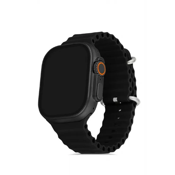 You Watch A8-A80PRO Black & Black Silicon Unisex Kol Saati