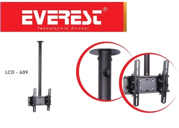 Everest LCD-609 10"-32" Tv Tavan Askı Aparatı