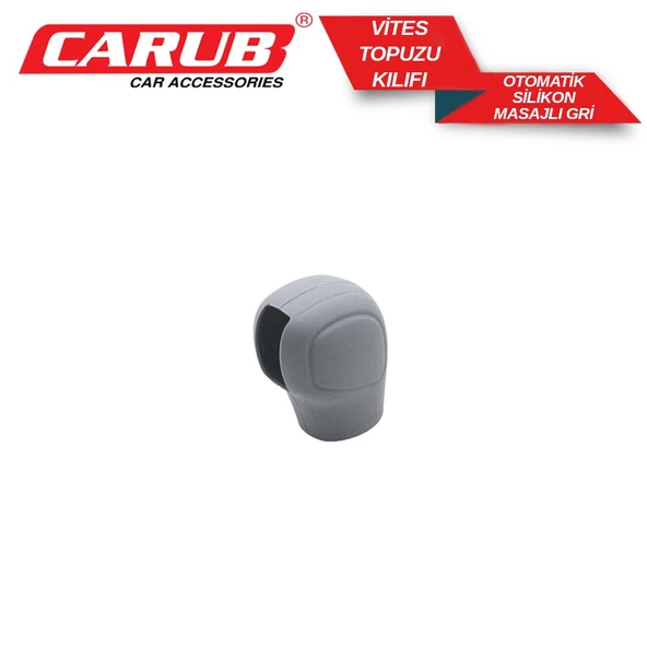 CARUB VitesTopuz Kılıfı Silikon Otomati Masajl Gri - 5