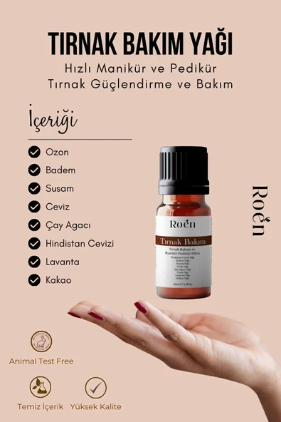 Tırnak Bakım Yağı, Tırnak Eti Bakım Yağı, Tırnak Güçlendirici Doğal Tırnak Bakım Yağı 20ml - 2