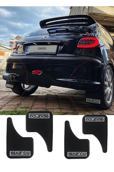 Oto Paçalık Siyah Tozluk Sparco Yazılı 4 Adet Tüm Araçlara Uygun Videolu - 2