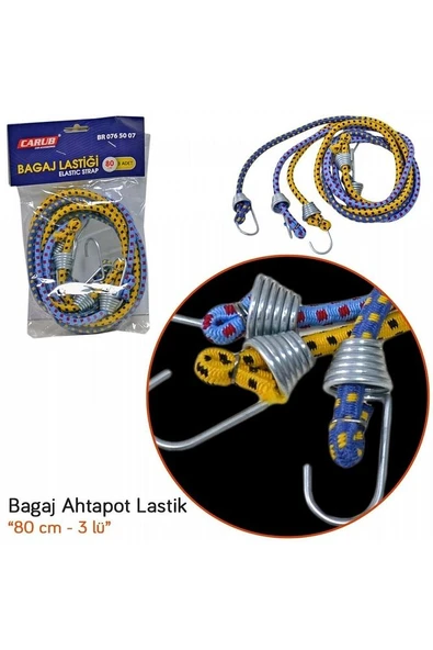 Bagaj Ahtapot Lastik 3 Lü 80>180 Cm 1.kalite Br0765007 - 2