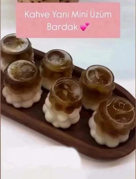 Üzüm Model Kahve Yanı Bardağı 12 Adet 60 CC - 3