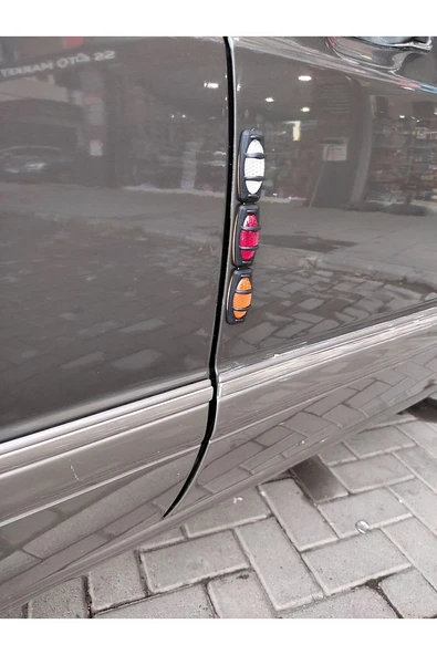 Reflektörlü kafesli kapı bademi 2 adet (Siyah) - 5