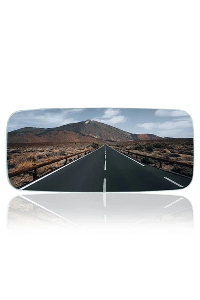 Şahin Geçme-1 Lastikli Universal İç Dikiz Aynası AZ BOMBELİ r1800 245x110 mm - 3