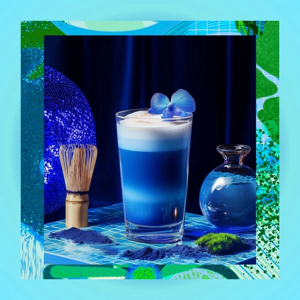 Blue Matcha - Mavi Spirulina Superfood Matcha Tozu, 25 Gr - 4