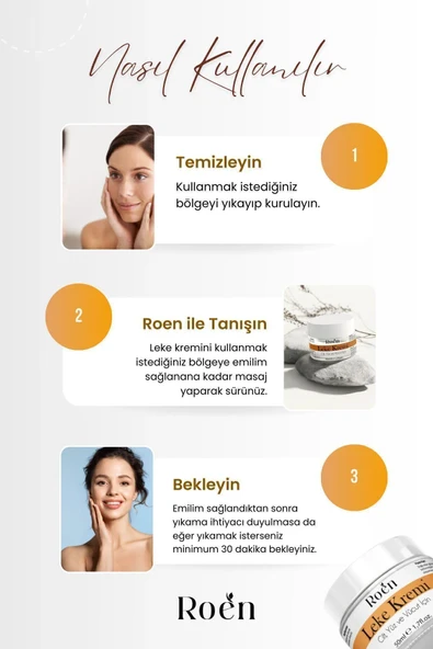 Cilt Beyazlatıcı, Leke Kremi, Kararma, Akne, Güneş Lekeleri, Glutatyonlu Beyazlatıcı Leke Krem 50ml - 3