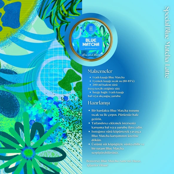 Blue Matcha - Mavi Spirulina Superfood Matcha Tozu, 25 Gr - 6