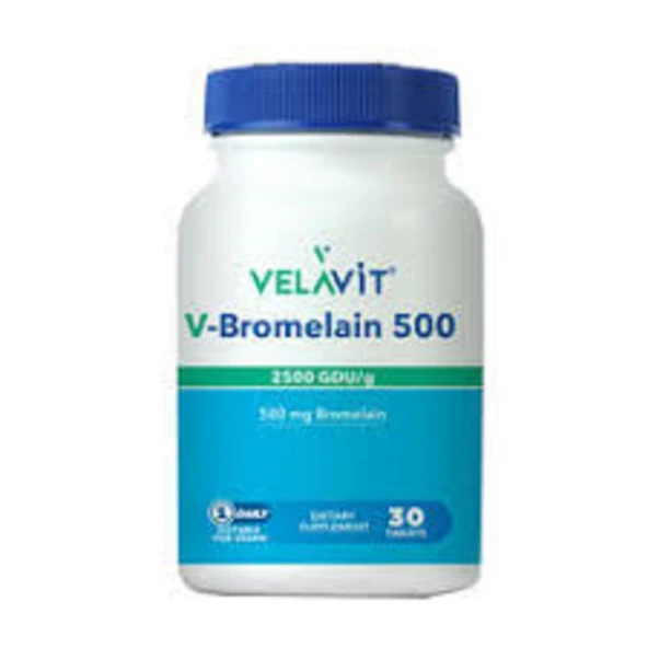 Velavit V-Bromelain 500 30 Tablet ürün görseli 1