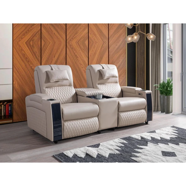 Anika İkili Sinema Koltuğu | Rehome İkili Koltuk | 205x97x105 cm - 3
