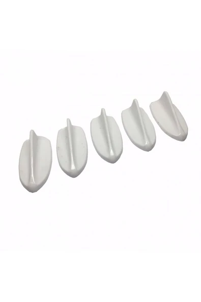 5'li Jaws Süs Anten Beyaz - 5