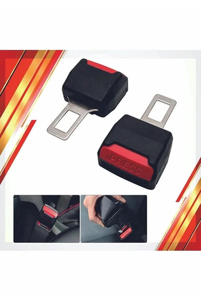 Araçlara Uyumlu Kemer Yükseltici Metal Ağız 1 Adet Emniyet Kemeri Aparatı Oto Kemer Tokası - 3
